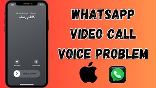How To Fix WhatsApp Video Call Voice Problem iPhone iOS 17