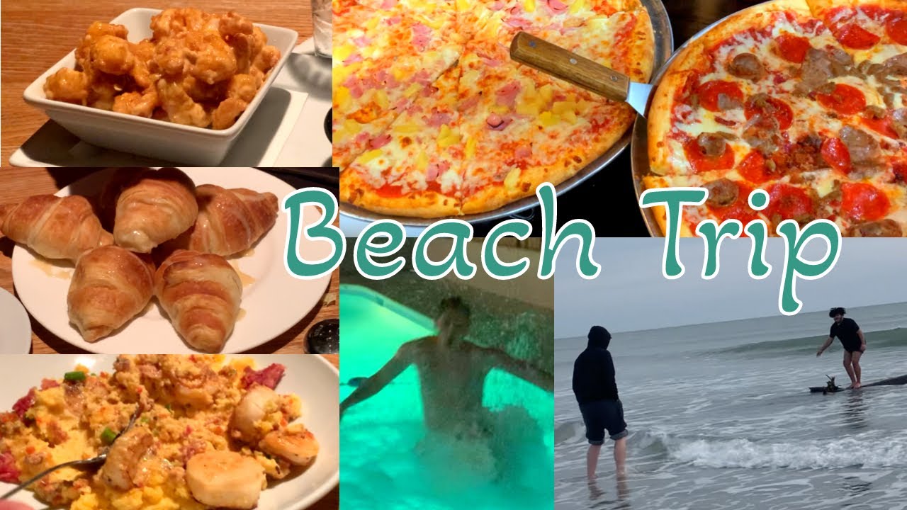 Winter Beach Trip w/ The Boys Eating Out Restaurants in Myrtle