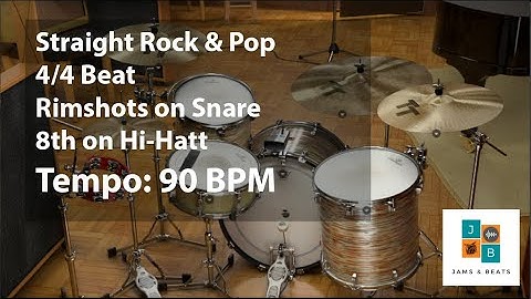 Straight 4/4 Rimshot Beat 90 BPM