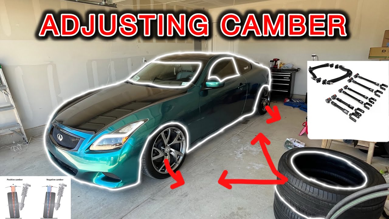 HOW TO ADD AND ADJUST CAMBER ON THE G37 (fixing toe) - YouTube