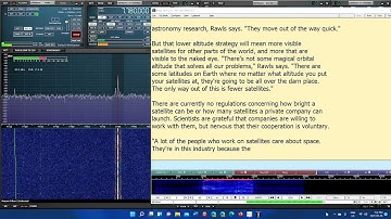 Shortwave Radiogram decode MFSK32 MFSK64 via WRMI 7780 kHz Shortwave FLDIGI software