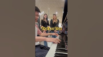 Two girls asked me to play That’s so True #thatssotrue #piano #publicpiano #gracieabrams