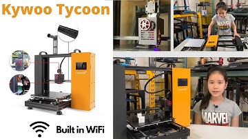Kywoo Tycoon 3D Printer: Built in WiFi, Wireless 3D Printing, Print like an inkjet printer