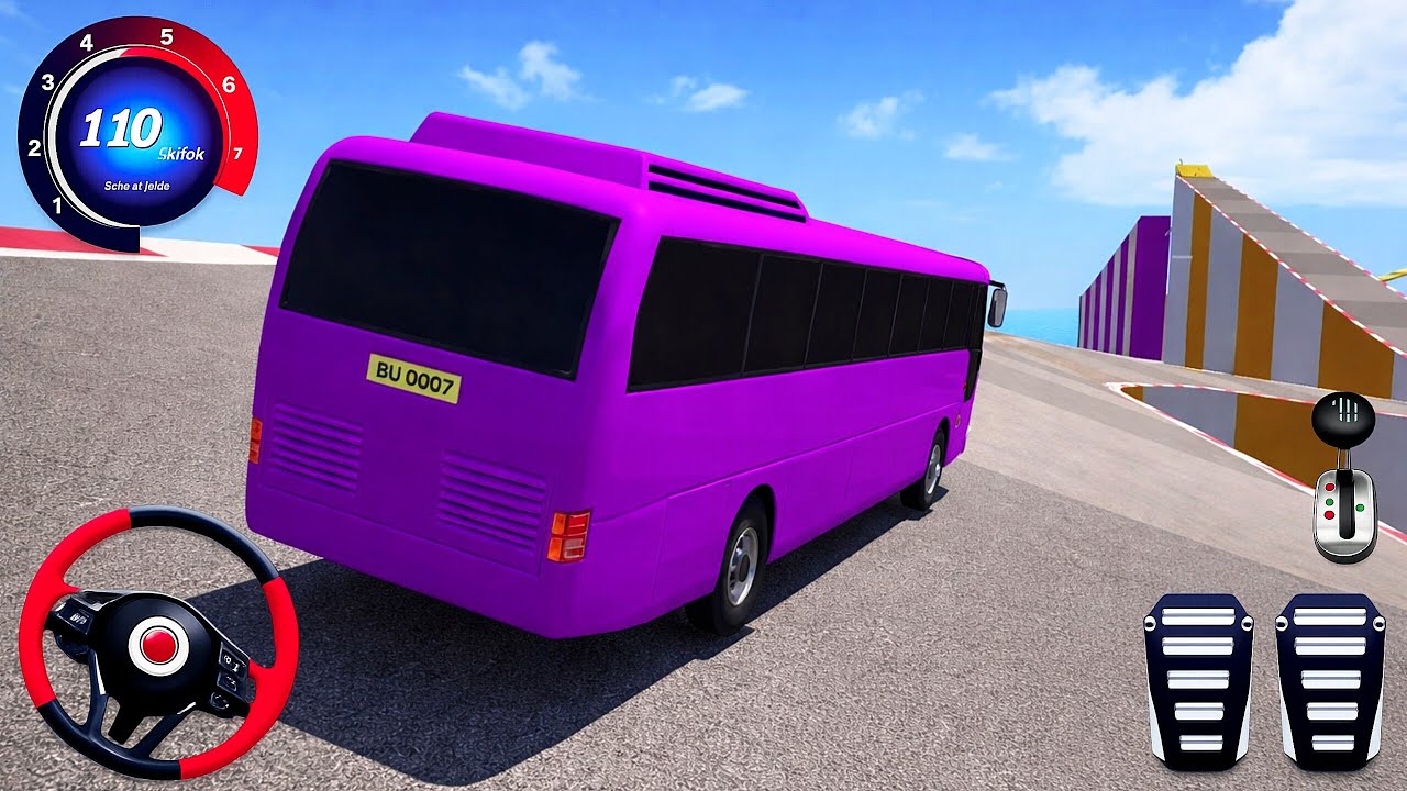 Crazy Bus Mega Ramp Impossible Racing - Bus Stunts Impossible Tracks - Android GamePlay