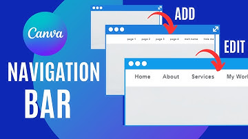 Canva Website Navigation Bar - Create Edit Preview - Quick and Easy Tutorial