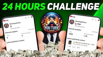 24 Hours Challenge (Shoking Result) How To Grow Gaming Channel From O Subscribers