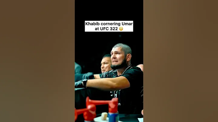 Khabib cornering Umar at UFC 322 😳