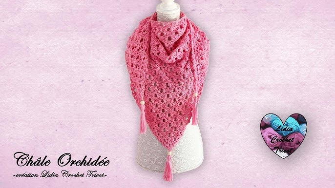 Châle Jazz: tutoriel crochet Lidia Crochet Tricot