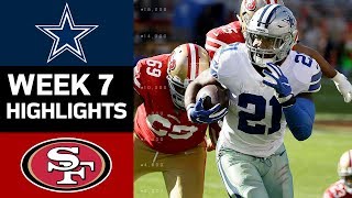 Cowboys vs. 49ers | NFL Week 7 Game Highlights