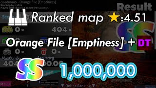 [osu!mania] Orange File [Emptiness] +DT, SS // 1,000,000