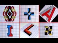 Graph paper art  designs  illusions  drawings for beginners  ashar 2m