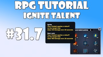 #31.7 Unity RPG Tutorial - Ignite talent