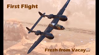 First Flight:  P-38L