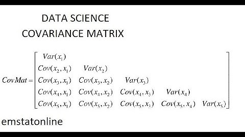 DATA SCIENCE -COVARIANCE MATRIX