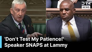 Heated Moment Raging Speaker Shuts Down David Lammy In Commons Dont Test My Patience Ac1Z