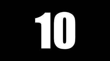 Countdown Timer 10 sec 4K - With BEEP