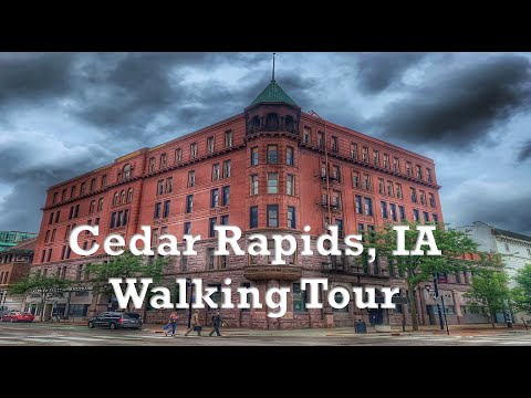 Cedar Rapids, IA  |  A 4K City Walking Tour