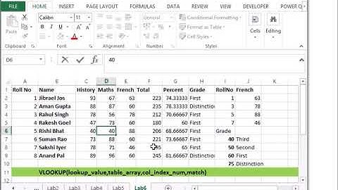 Think First MS Excel : Lab 6 VLOOKUP Part 2