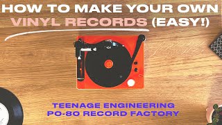 TEENAGE ENGINEERING PO80 'RECORD FACTORY”: FIRST VINYL CUT