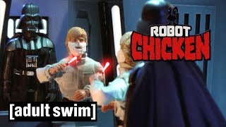 Luke Skywalker versus Darth Vader | Robot Chicken Star Wars | Adult Swim