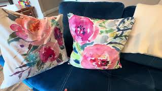 Emvency Velvet Floral Pillow Covers Review (20×20)
