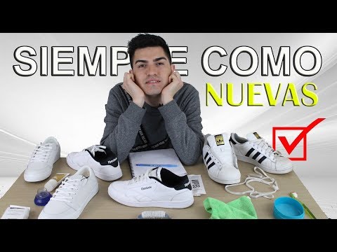 Cómo limpiar zapatillas blancas? | Blanquear Adidas Superstar FÁCIL -  YouTube