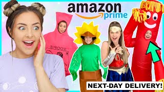 Trying On Last Minute Halloween Costumes From Amazon Prime!