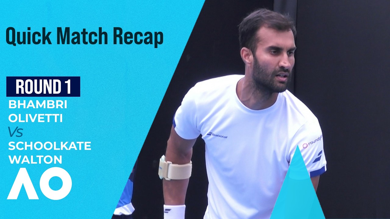 Olivetti/Bhambri vs Schoolkate/Walton | Quick Match Recap | Australian ...