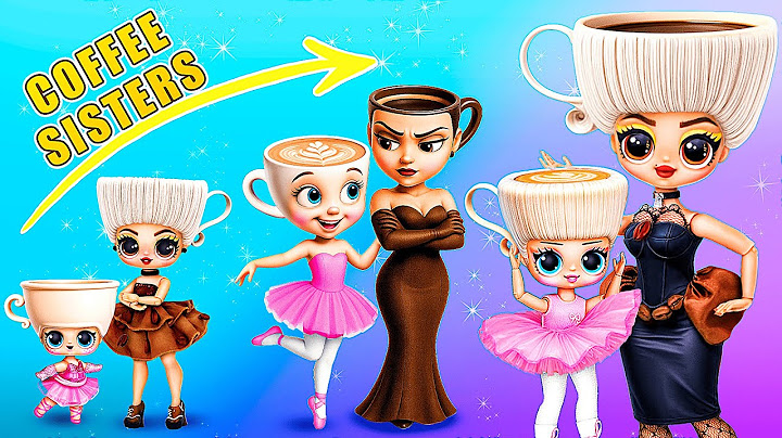 Ballerina Cappuccino & Espressona Signora Growing Up! Italian Brainrot Animals LOL OMG DIYs
