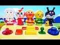 アンパンマンおもちゃアニメ スイッチいろいろ❤みんなが乗ってきた しょくぱんまんドキンちゃんメロンパンナちゃんバイキンマン