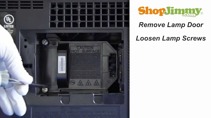 Mitsubishi DLP TV Repair - Replacing & Installing 915P061010 DLP Lamp - How to Fix DLP TVs