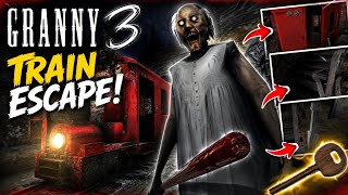 Granny 3 horror game | Granny 3 Train Escape FULL GUIDE  Easy Escape Route + All Items #granny  screenshot 3
