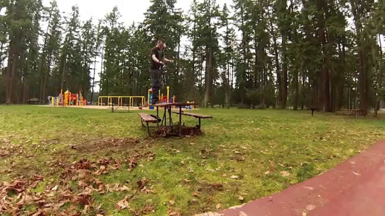 PARKOUR in spanaway lake park YouTube