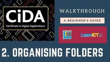 2. Organising folders - CIDA - Developing Web Products Walkthrough