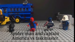 Spider man and captain America vs taskmaster