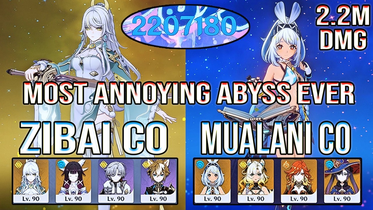 🔥 2,2 МИЛЛИОНА УРОНА?! Муалани и Зибай ПРОРЫВАЮТ Спиральную Бездну 12 | Genshin Impact