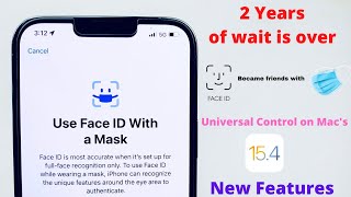 How to Use Face ID with Mask on iOS 15.4 Coming Soon | Universal Control on MacBook in Telugu By PJ screenshot 4