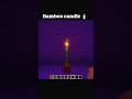 The Most Aesthetic Minecraft Bamboo Candle Build 🎋✨ #minecraft #herobrine #minecraftshorts #hypixel