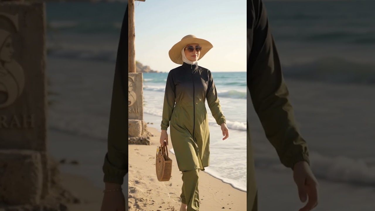 بوركيني محتشم من SUTRAH | موديلات Plus Size حتى 120 كيلو | Social Storm Portfolio