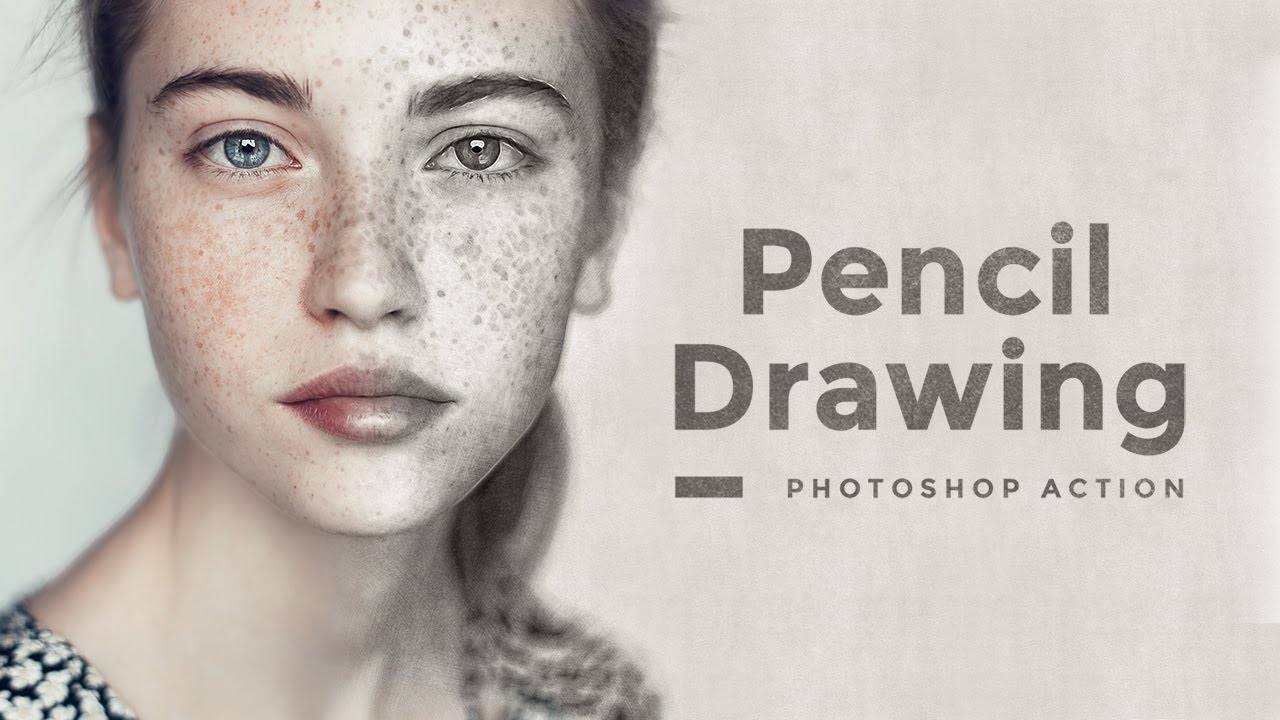 Pencil Sketch Effect Photoshop Action Free Download : 40+ Pencil Sketch ...