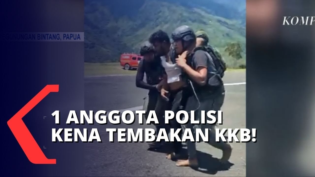 Detik-detik Evakuasi Polisi Korban Tembak KKB di Bandara Kiwirok