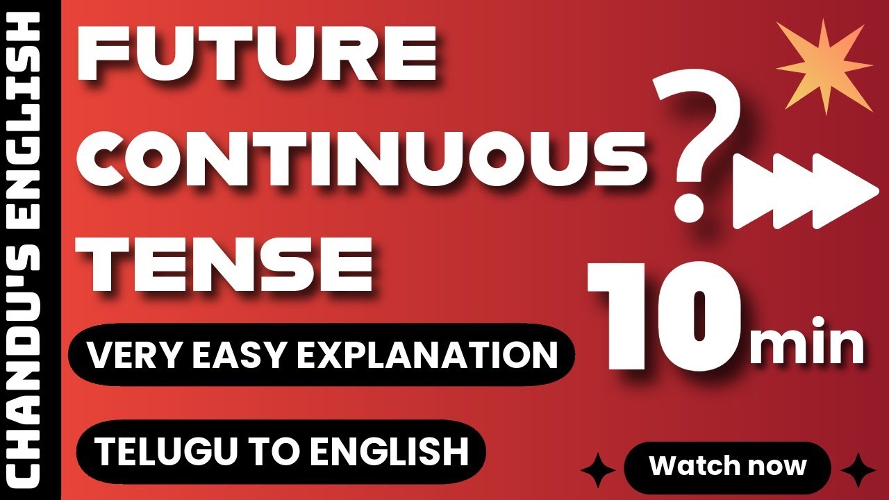 Future Continuous Tense Explained in Telugu | Easy English Speaking