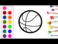 drawing a picture of a ball | нарисуй шарик | gumuhit ng larawan ng bola | доптың суретін салу