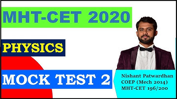 MOCK TEST 2 | LIVE MCQs SOLVING SESSION MHTCET 2020 MTCET 2021 NEET 2021