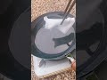 【キャンプ飯】新しい鉄フライパンの油ならしのやり方#shorts