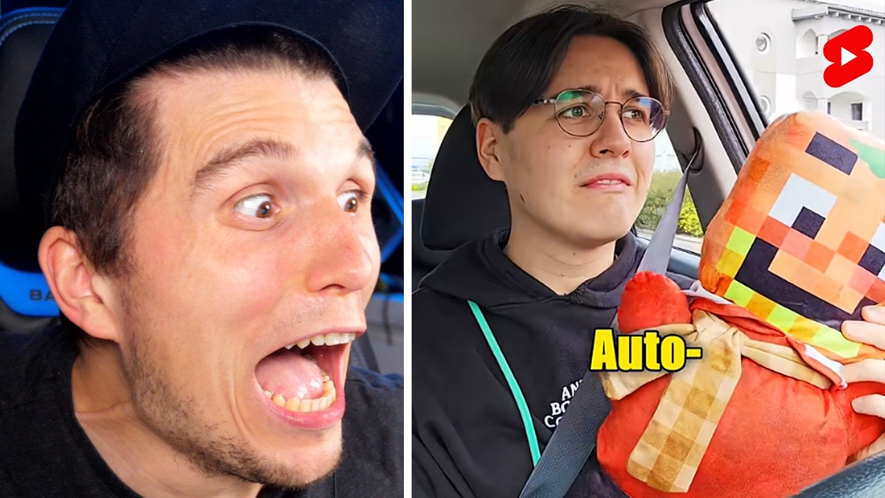 Paluten guckt Paluten Shorts die Mini Paluten aus dem Auto werfen