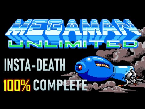 MEGAMAN Unlimited: (INSTA-DEATH Mode) 100% No Damage Completion Run