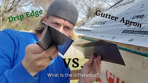 Gutter apron and drip edge are not created equal. Know the difference and where to use them!