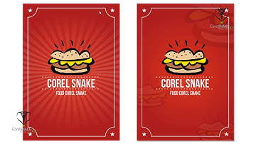 CURSO DE COREL DRAW - COMO CRIAR UM MENU DE RESTAURANTE NO COREL DRAW // COREL SNAKE