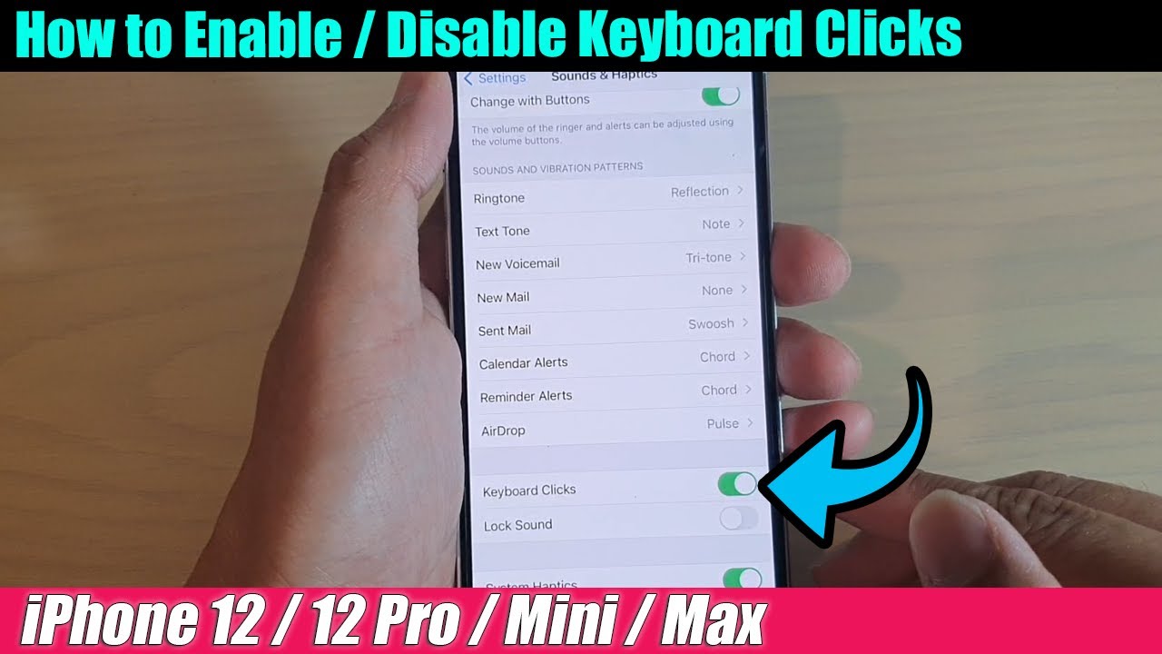 IPhone 12 12 Pro How To Enable Disable Keyboard Clicks YouTube